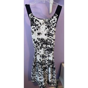 black and white floral dress🤍🖤